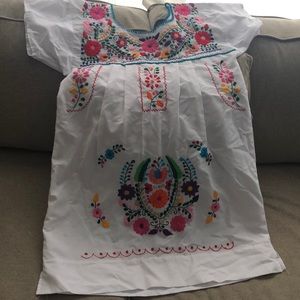 Mexican embroidered dress